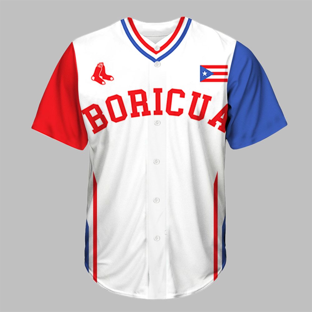 Red Sox Puerto Rican Celebration Jersey Giveaway 2025 - Grishko.com