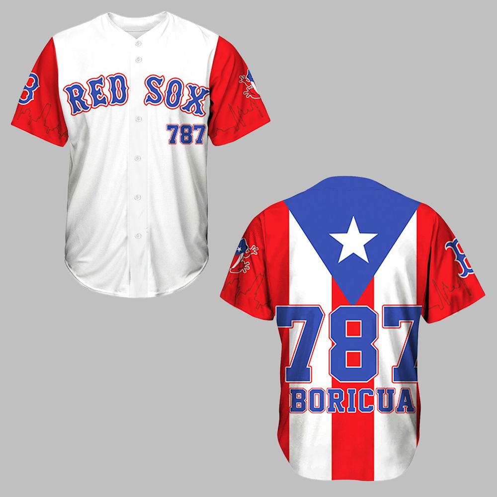 Red Sox Puerto Rico Night Jersey 2025 - Grishko.com