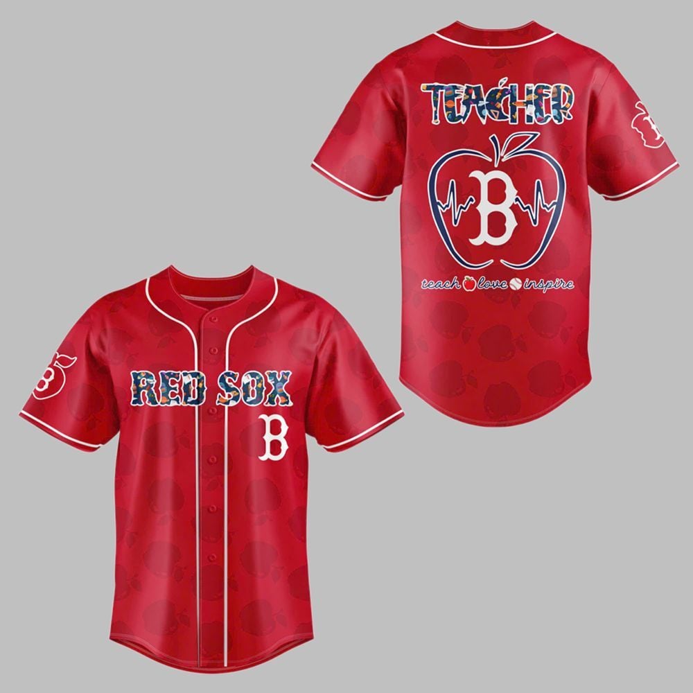 Red Sox TEACHER NIGHT Baseball Jersey 2025 Combo - Grishko.com
