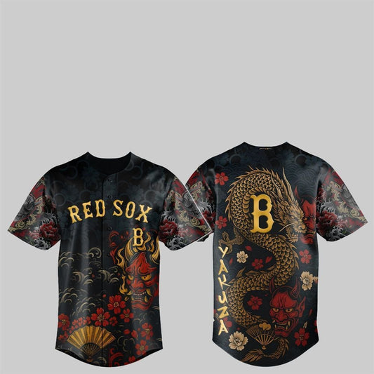 Red Sox Yakuza Dragon Oni Jersey 2025 - Grishko.com