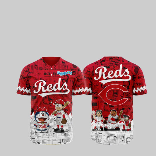 Reds Doraemon Jersey 2025 - Grishko.com