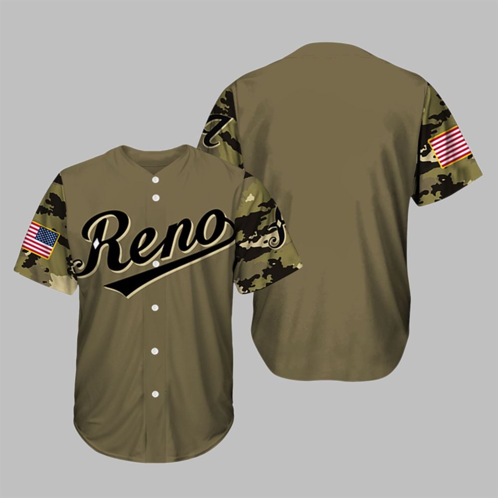 Reno Aces Military Appreciation Night 2025 Baseball Jersey - Grishko.com