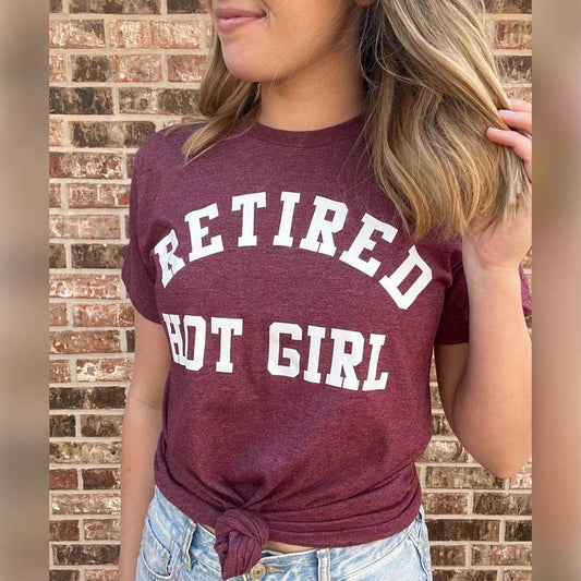 Retired Hot Girl Soft Graphic Tee