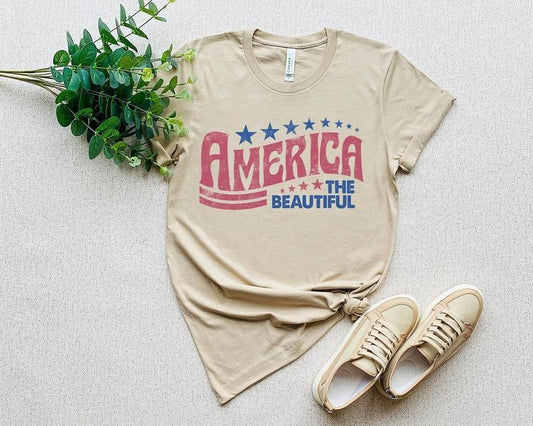 Retro America Shirt, America The Beautiful, 4th Of July Shirt