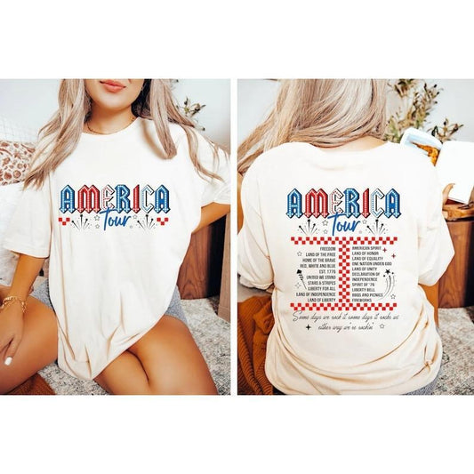 Retro America Tour Shirt, 4th of July Shirt, 1776 Independence Day Shirt, America Shirt, USA Shirt, American Flag Shirt, Memorial Day  T-shirt, sweater and Hoodie