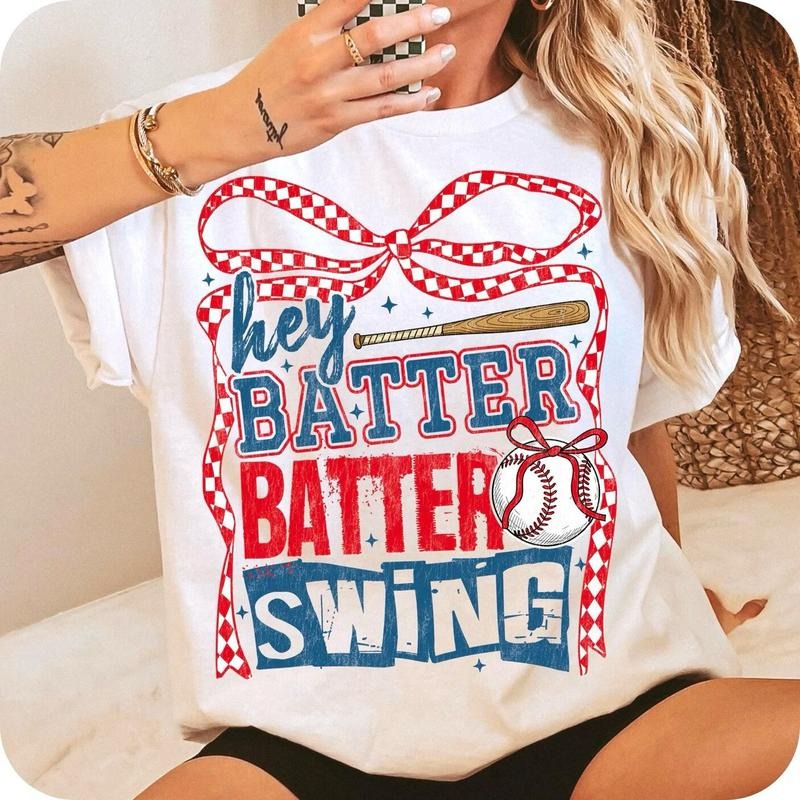 Retro Baseball Batter Batter Swing Sweatshirt, Checkered Baseball Coquette Shirt, Game Day Baseball Coquette Sweater, Baseball Mom Shirt
