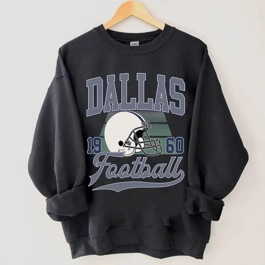 Retro Dallas Football Sweatshirt, Trendy Dallas Football Fan Gift, Dallas Game Day Shirt, Dallas Shirt_ Game Day Shirt