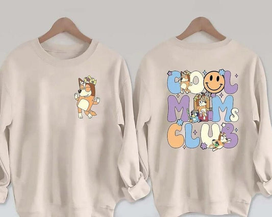 Retro Mom Bluey Shirt, Retro Mom Shirt, Mom Life Sweatshirt, Mom Era Shirt, Bluey Cool Mom Club Shirt, Mother's Day Bluey Sweatshirt, Cool Moms Club Shirt