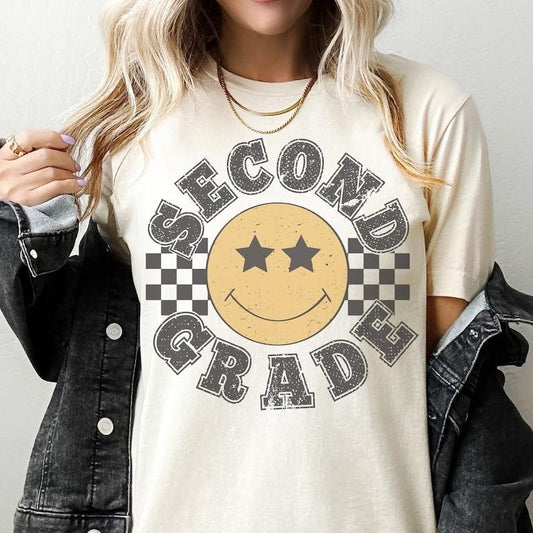Retro Second Grade Teacher Shirt, 2nd Grade Teacher shirt, First Day of School Matching TShirt, New Teacher Gift, Teacher Squad, Vintage  T-shirt, sweater and Hoodie