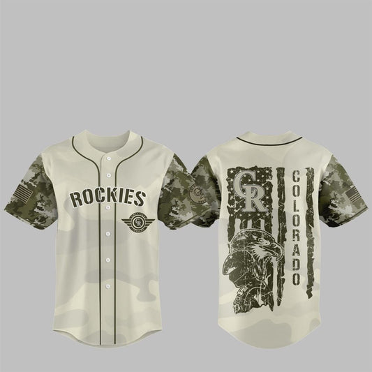 Rockies 2025 Armed Forces Day Night Jersey - Grishko.com