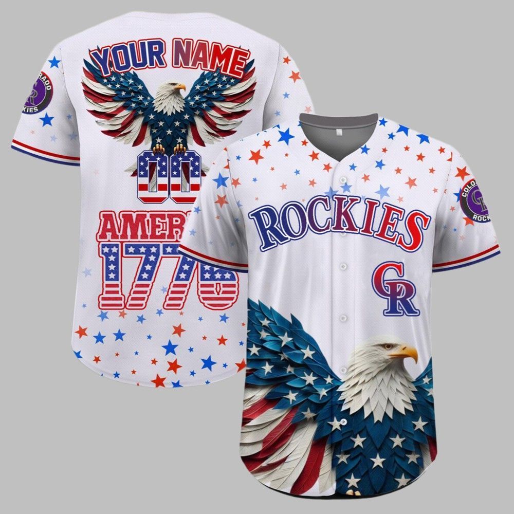 Rockies Independence Day Baseball Jersey 2025 - Grishko.com