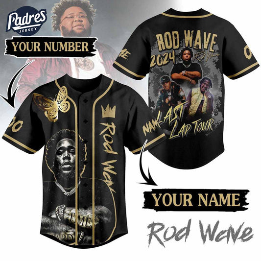 Rod Wave 2024 Last Lap Tour Custom Baseball Jersey Style - Padres Jersey Oasis: Elevate Your Baseball Style Game