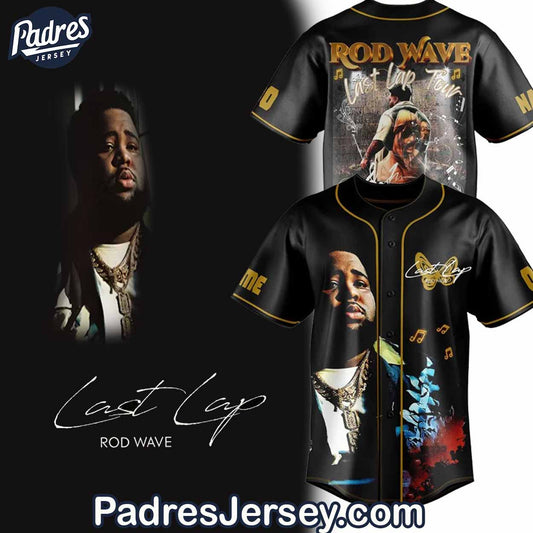Rod Wave Last Lap Tour Baseball Jersey Outfit - Padres Jersey Oasis: Elevate Your Baseball Style Game