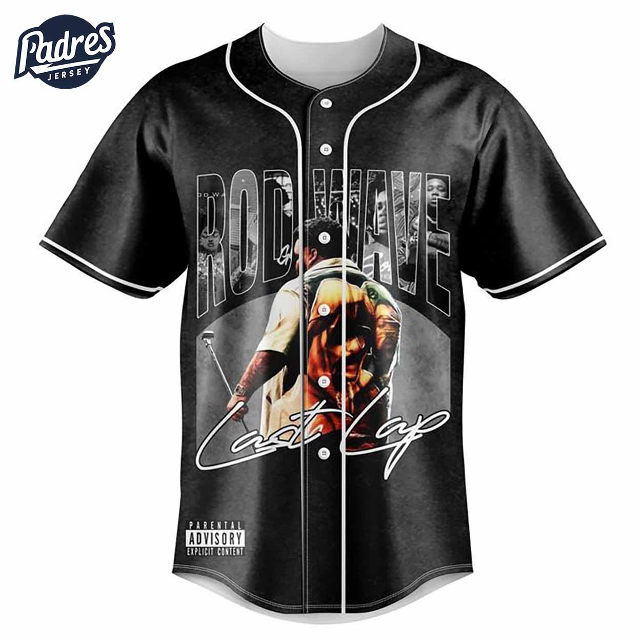 Rod Wave Last Lap Tour Heart On Ice Baseball Jersey - Padres Jersey Oasis: Elevate Your Baseball Style Game