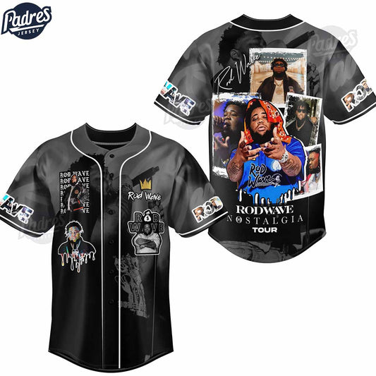 Rod Wave Nostalgia Tour Baseball Jersey - Padres Jersey Oasis: Elevate Your Baseball Style Game