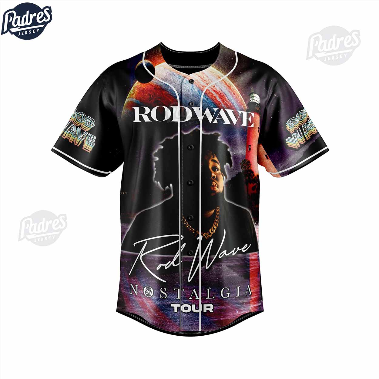 Rod Wave Nostalgia Tour Baseball Jersey Style - Padres Jersey Oasis: Elevate Your Baseball Style Game