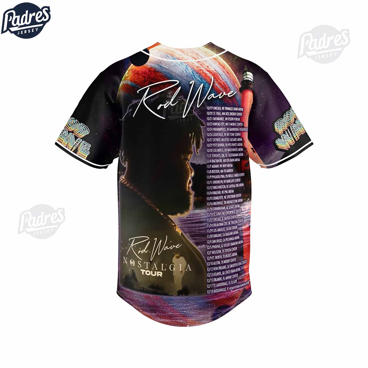 Rod Wave Nostalgia Tour Baseball Jersey Style - Padres Jersey Oasis: Elevate Your Baseball Style Game