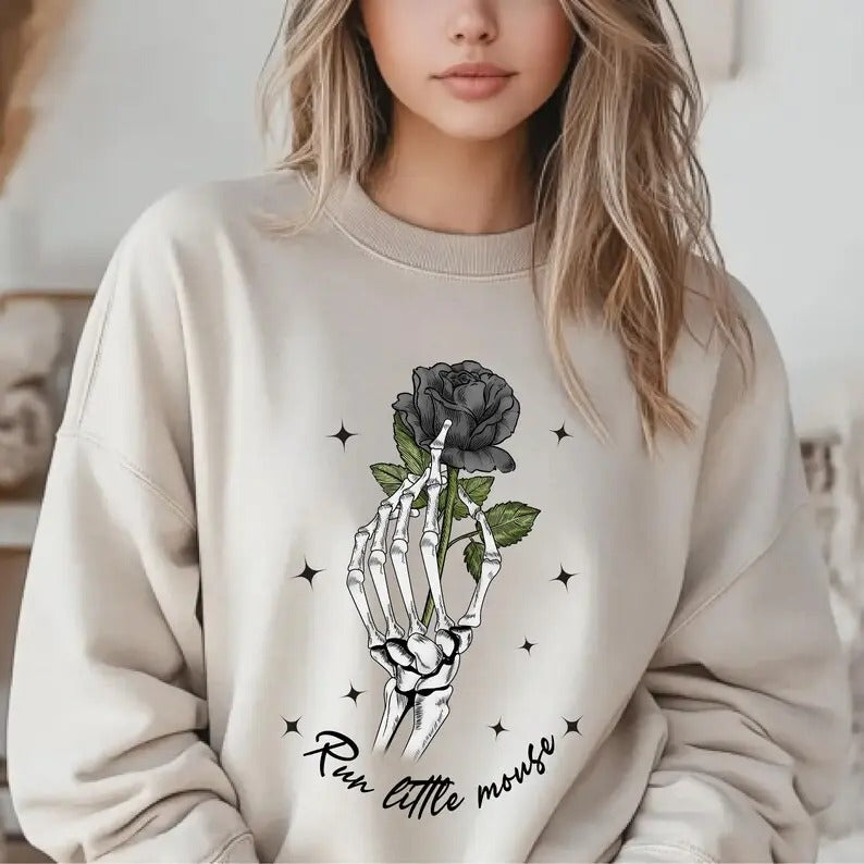 Run Little Mouse Shirt, Bookish Sweatshirt, Haunting Adeline Merch, Smutty Sweater, Cat and Mouse Duet Hoodie Gift, Zade Meadows merch