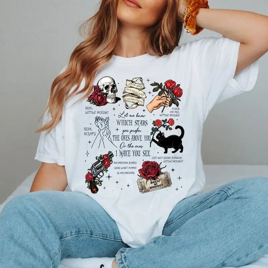 Run Little Mouse Unisex T-Shirt, Haunting Adeline Sweatshirt, Dark Romance Book Merch, Spicy Book Shirt, Smut Reader Gift, Cat and Mouse Sweater