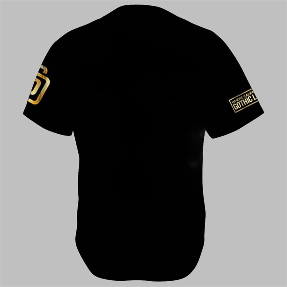 SD Padres Gothic Gold 2025 Jersey - Grishko.com