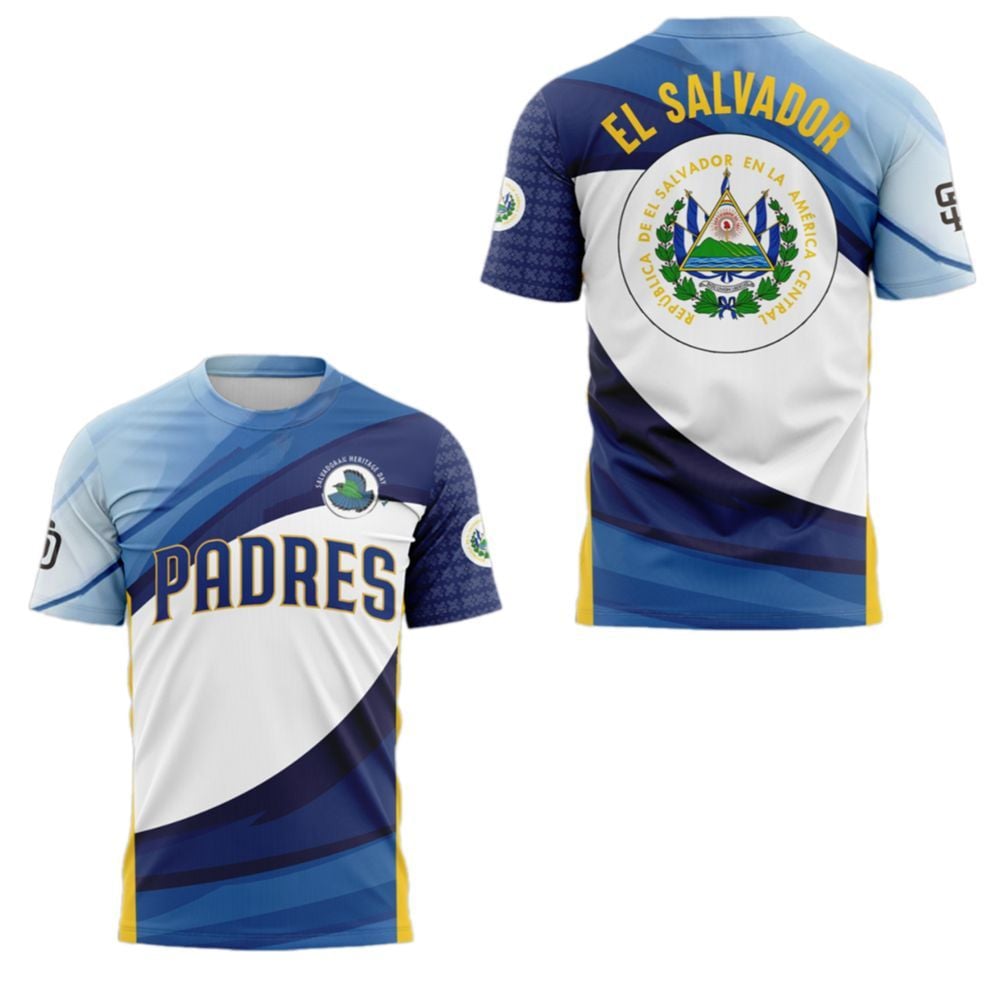 SD Padres Salvadoran Heritage Day 2025 Shirt - Grishko.com