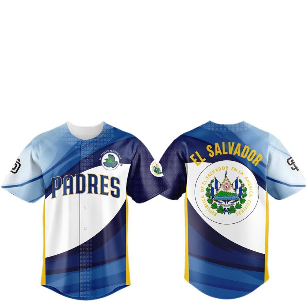 SD Padres x Salvadoran Heritage Day Jersey 2025 - Grishko.com