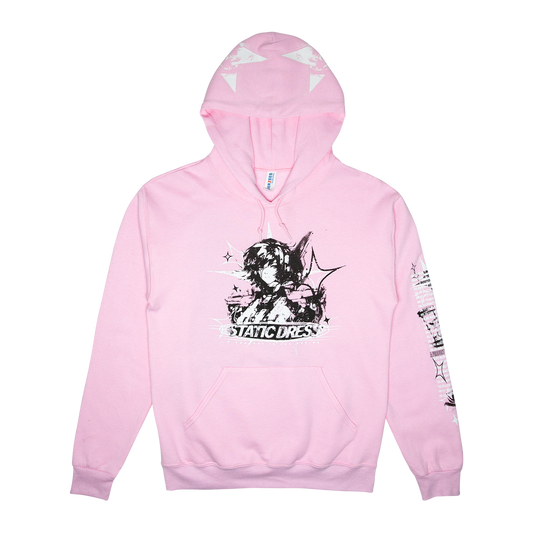 Static Dress - TOUR DATES PINK HOODIE