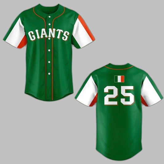 SF Giant Irish Heritage Night Jersey Giveaway 2025 - Grishko.com