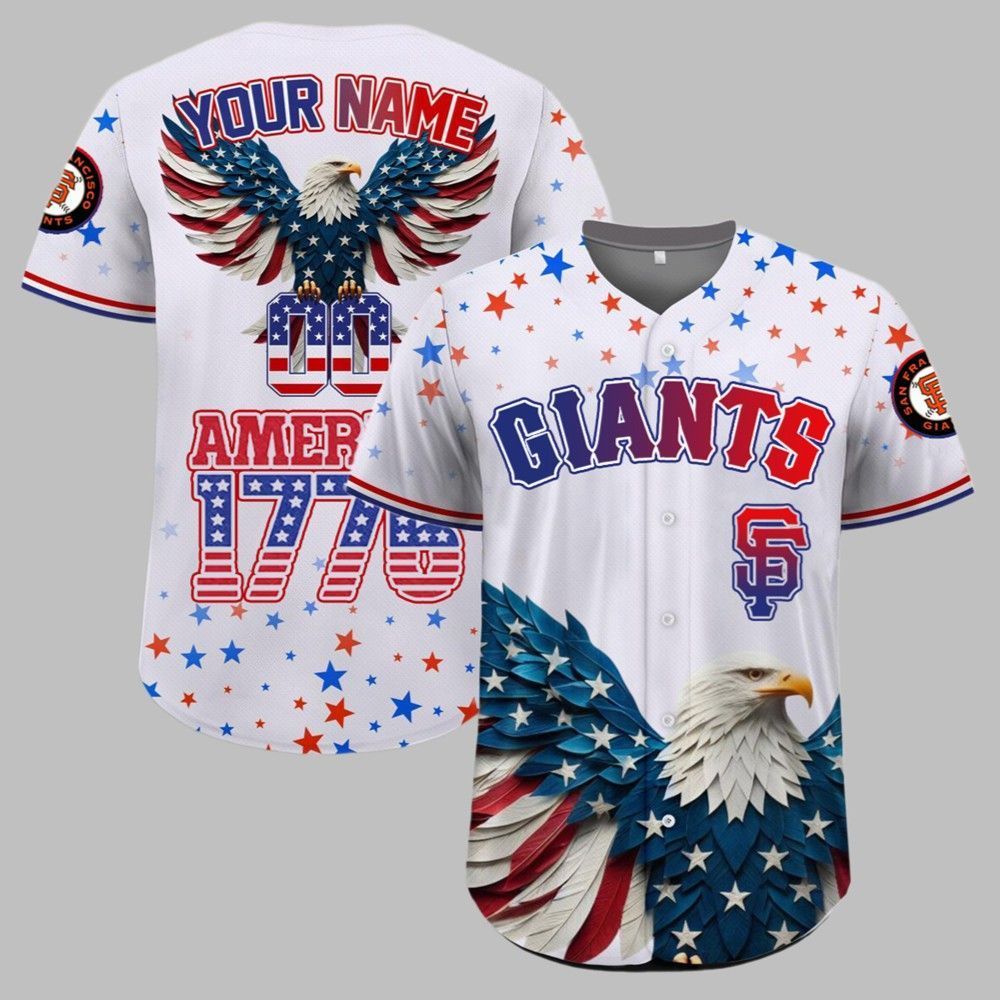 SF Giants Independence Day Baseball Jersey 2025 - Grishko.com