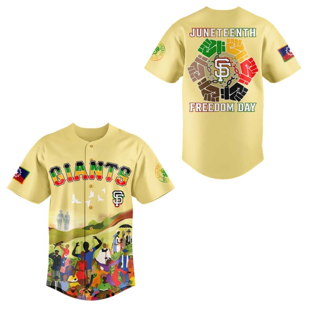 SF Giants Juneteenth Freedom Day 2025 Jersey - Grishko.com