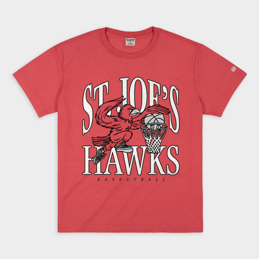 Saint Joseph's Hawks Basketball Vintage Heavyweight Tee Style001