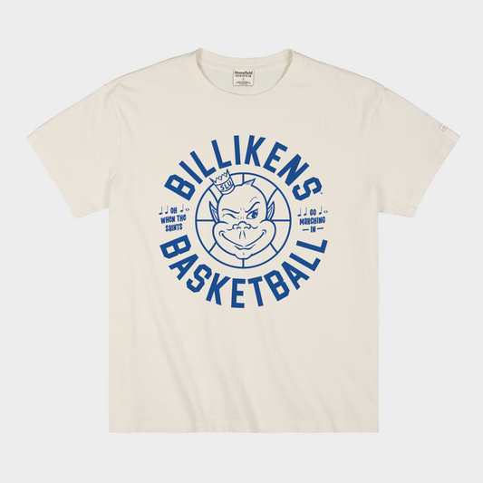 Saint Louis Billikens Basketball Saints Vintage Heavyweight Tee Style001