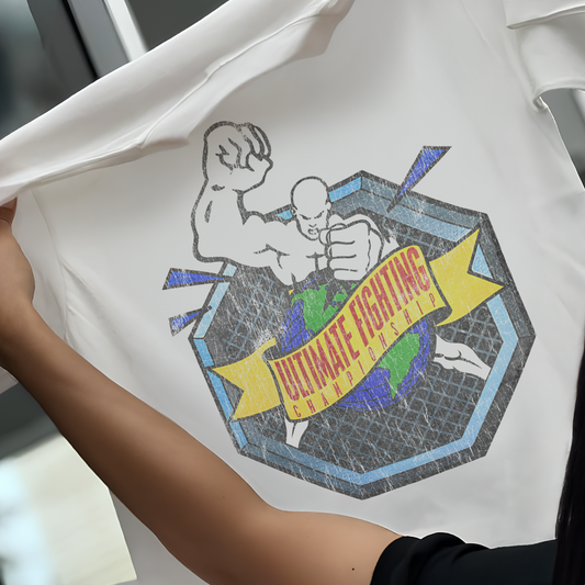 OG UFC PROMO VINTAGE WHITE T-SHIRT