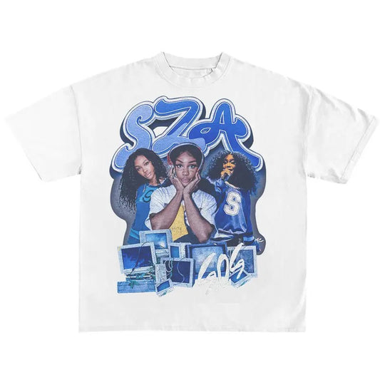 SZA Bootleg Shirt Black, Vintage Rap Hip Hop Tee SZA, Merch Oversized Heavy Cotton Tee, SZA Bootleg Shirt, Vintage Graphic Tee, Sos Merch