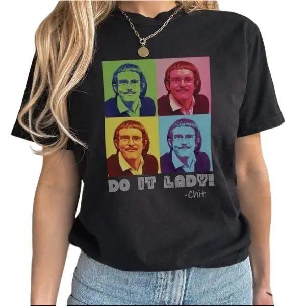 [Sale up to 30%] Do It Lady Chit Colorful Graphic Tee Pop Art Unisex Shirt Casual T-Shirt Unique Gift For Her Fun Retro Clothing Creative Everyday Wear