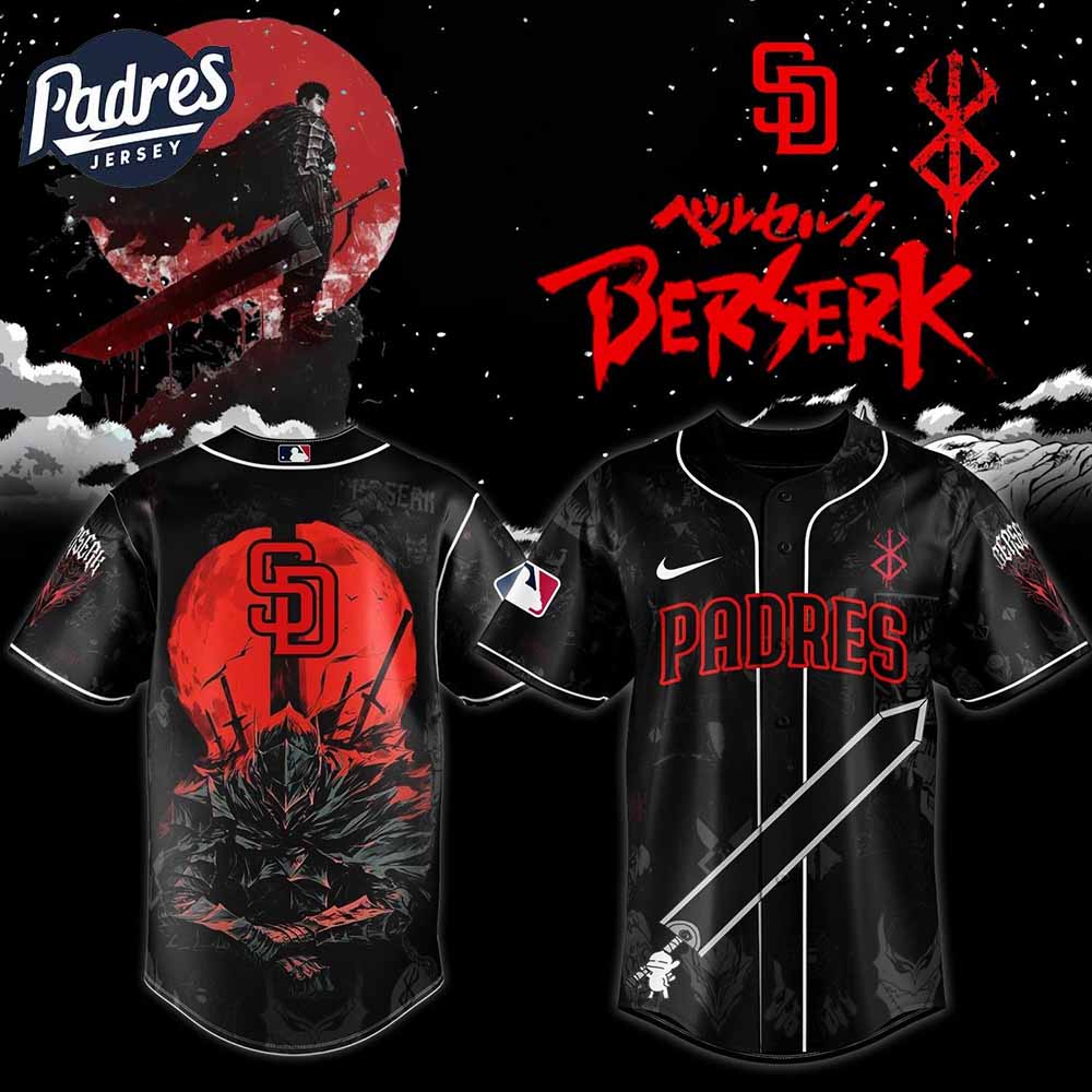 San Diego Padres X Berserk Limited Edition Jersey 2025 - Padres Jersey Oasis: Elevate Your Baseball Style Game