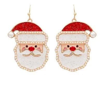 Santa Claus Face Earrings