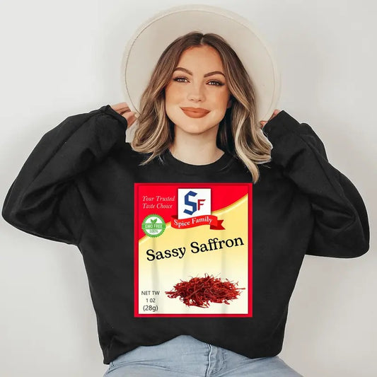 Sassy Saffron Condiment Costume Holiday Spice Costumes Sweatshirt