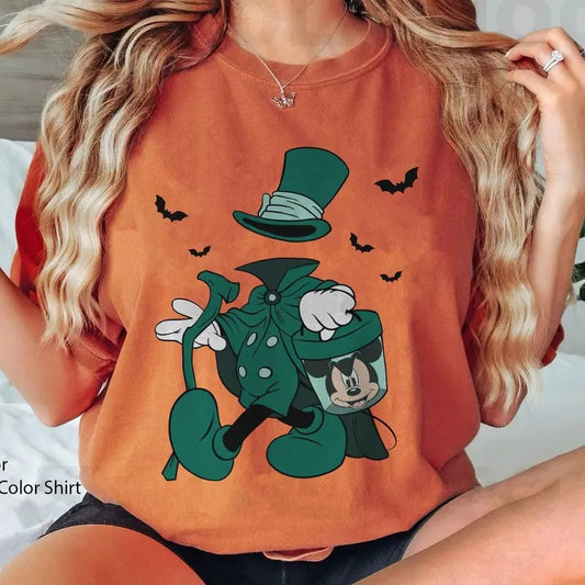 Scary The Hatbox Ghost Shirt, Haunted Mansion T-shirt, Halloween Party, Spooky Season Shirt