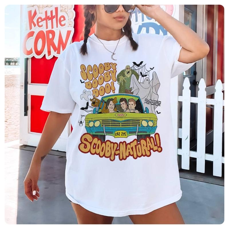 Scoobynatural Scooby Doo Shirt Supernatural Movie Shirt Scooby Doo Halloween Shirt Trick Or Treat Shirt Vintage Halloween Shirt style 02