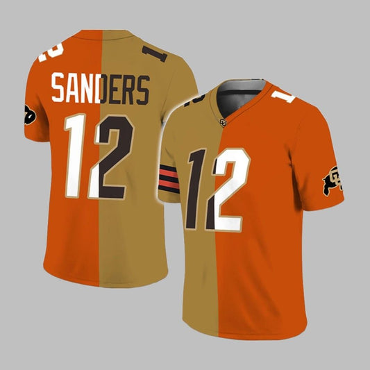 2025 Shedeur Sanders Half Buffaloes And Browns Jersey - Grishko.com