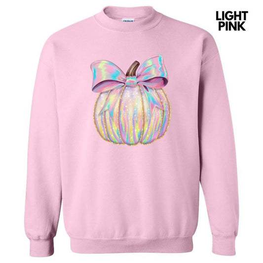 Shimmer Rainbow Pumpkin Sweatshirt 'NLB'