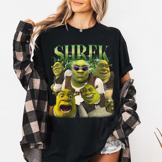 Shrek Shirt, Funny Movie Graphic Tee, Retro Shrek T-Shirt, Oversized Unisex Shirt