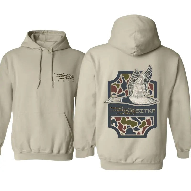 Sitka Hoodie - Mallard Duck and Camouflage Design, Perfect for Hunting Enthusiasts, Boyfriend Gift - Men's Sweatshirt - Menswear, Sweatshirts