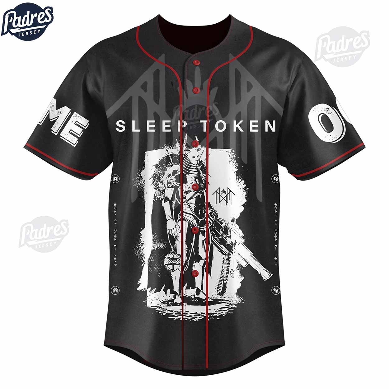 Sleep Token North America Tour Custom Baseball Jersey - Padres Jersey Oasis: Elevate Your Baseball Style Game