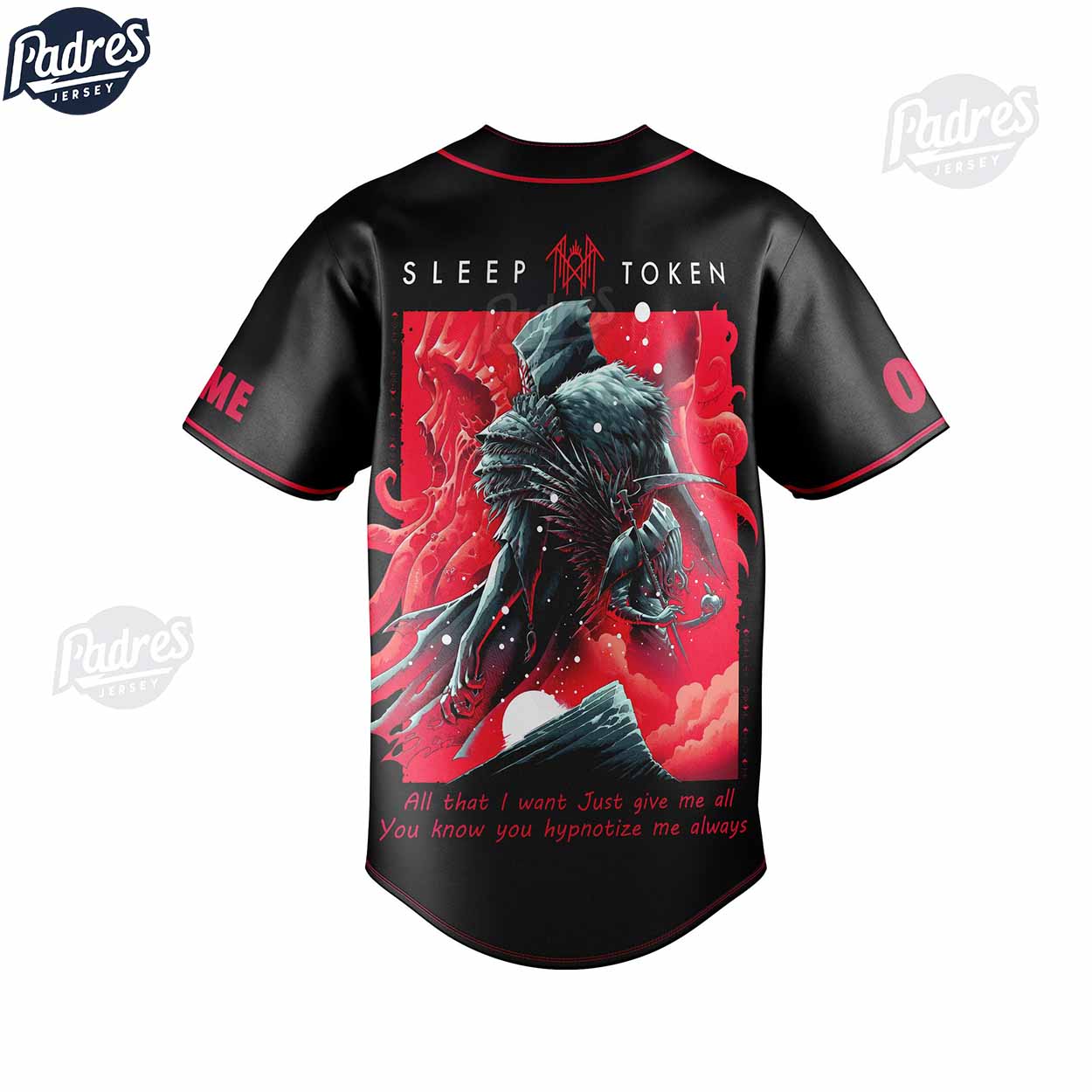 Sleep Token The Teeth Of God Tour Custom Baseball Jersey Style - Padres Jersey Oasis: Elevate Your Baseball Style Game