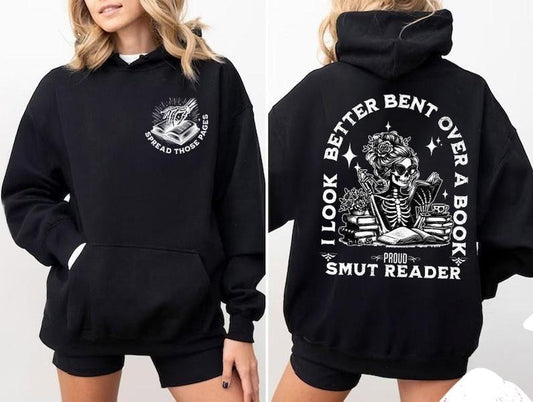 Smut Readers Sweatshirt, Book Lover Gift For Her, Funny Reading Shirt, Spread Those Pages Spicy Reader Novelty , Funny Gift For Mom, Dark Romance