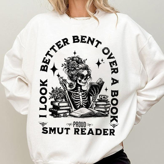 Smut Readers Sweatshirt, Book Lover Gift For Her, Funny Reading Shirt, Spread Those Pages Spicy Reader Novelty , Funny Gift For Mom,Dark Romance Whitestyle{n002}2