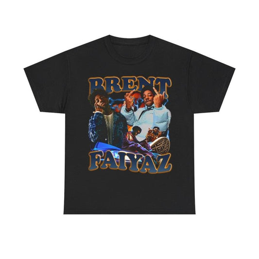 Sonder Vintage 90s Rap Tee, Brent Faiyaz Inspired, Hip hop RnB shirt Casual Cotton Menswear Top Classic Graphics Smooth Underwear Man Tshirt Streetwear Crewneck