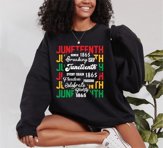 Sonia Samra Juneteenth T-shirt, Freeish Since 1865 Sweatshirt, Black American Freedom Hoodie, Breaking Every Chain Shirt, Unisex Graphic Tee, Smooth Fabric, Aesthetic Streetwear Vibe